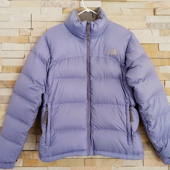 North Face Purple Womens Medium Retro 96 Nuptse 700 Down Winter Jacket Coat TNF - Picture 1 of 8